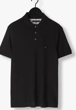 zwarte tommy hilfiger polo core 1985 slim polo