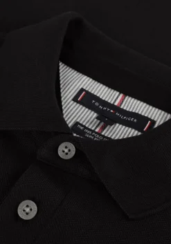 zwarte tommy hilfiger polo core 1985 slim polo