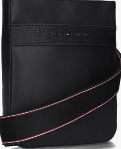 zwarte tommy hilfiger reportertas th corp mini crossover