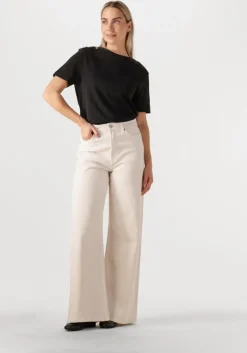 zwarte tommy hilfiger t-shirt reg stripe gold btn c-nk ss