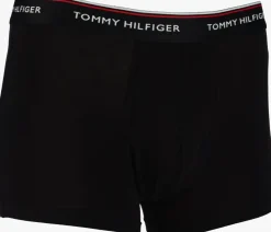zwarte tommy hilfiger underwear boxershorts 3p trunk