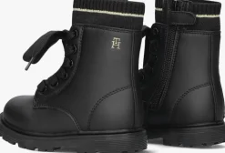 zwarte tommy hilfiger veterboots 34006
