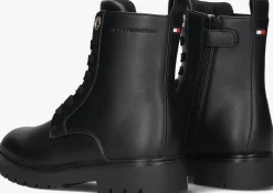 zwarte tommy hilfiger veterboots 34012