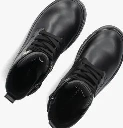 zwarte tommy hilfiger veterboots 34012