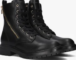 zwarte tommy hilfiger veterboots 33015