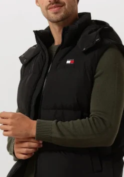 zwarte tommy jeans bodywarmer tjm alaska vest