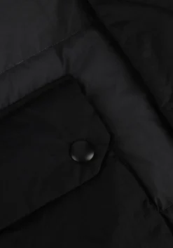 zwarte tommy jeans gewatteerde jas tjm two tone parka