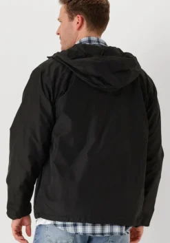 zwarte tommy jeans jack tjm fleece lined chicago jacket