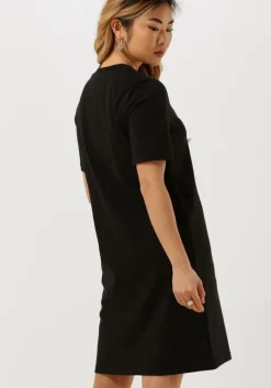 zwarte tommy jeans mini jurk tjw xs badge tee dress
