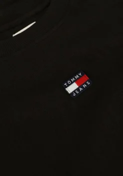 zwarte tommy jeans mini jurk tjw xs badge tee dress