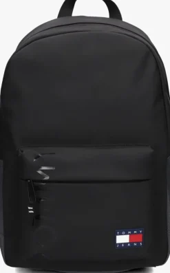 zwarte tommy jeans rugtas tjm daily dome