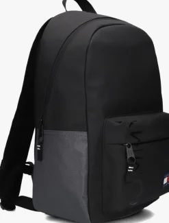 zwarte tommy jeans rugtas tjm daily dome