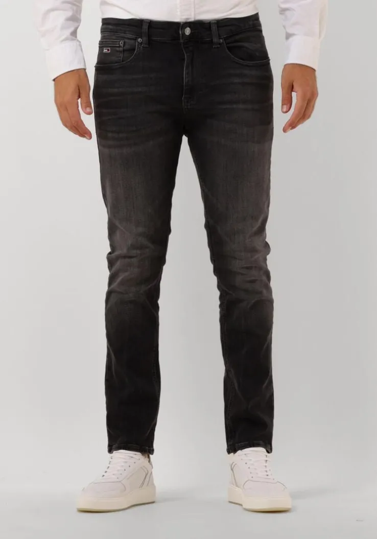 zwarte tommy jeans slim fit jeans austin slim tprd ch1284