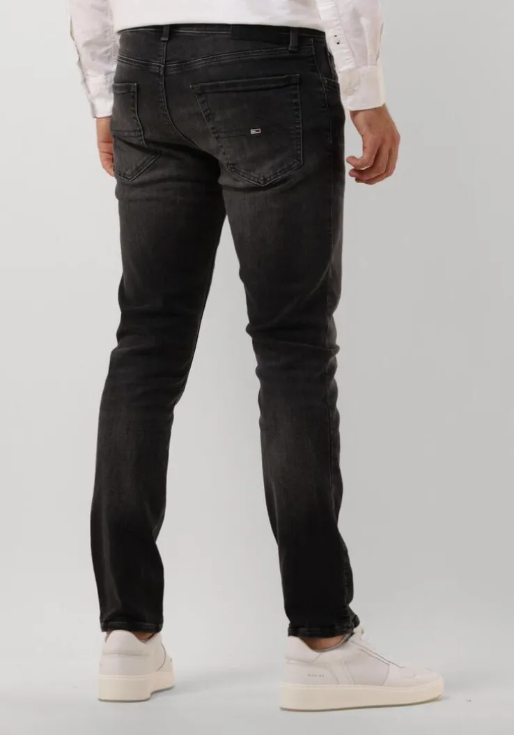 zwarte tommy jeans slim fit jeans austin slim tprd ch1284