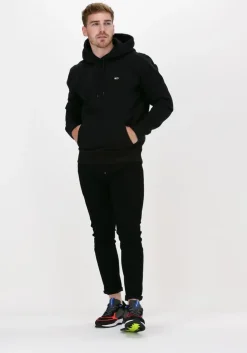 zwarte tommy jeans sweater tjm regular fleece hoodie