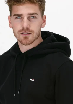 zwarte tommy jeans sweater tjm regular fleece hoodie