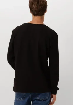 zwarte tommy jeans trui tjm reg waffle l/s tee