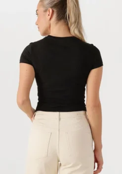 zwarte tommy jeans t-shirt tjw slim essential logo 2 tee