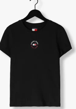 zwarte tommy jeans t-shirt tjw slim essential logo 2 tee