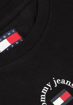 zwarte tommy jeans t-shirt tjw slim essential logo 2 tee