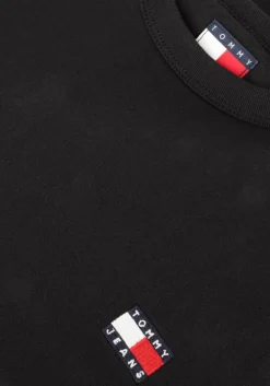 zwarte tommy jeans t-shirt tjm reg badge tee ext