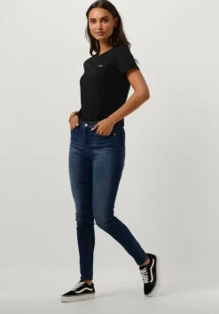 zwarte tommy jeans t-shirt tjw regular jersey c neck