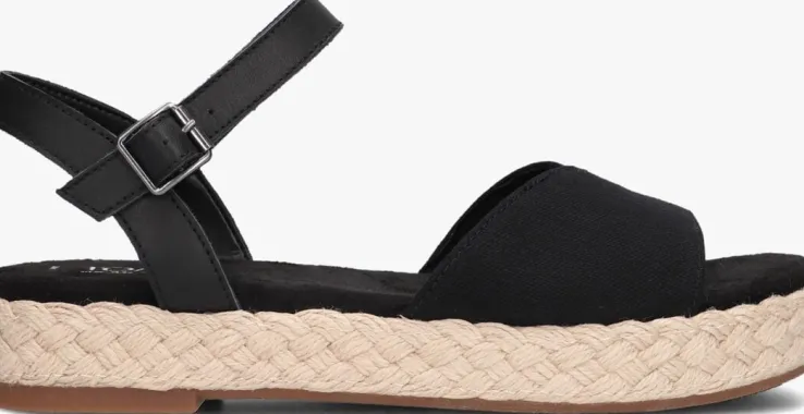 zwarte toms platte sandalen abby