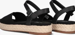 zwarte toms platte sandalen abby