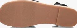 zwarte toms platte sandalen abby
