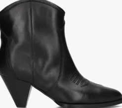 zwarte toral enkellaarsjes cream