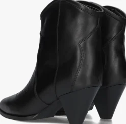 zwarte toral enkellaarsjes cream