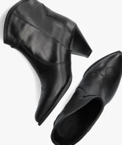 zwarte toral enkellaarsjes cream