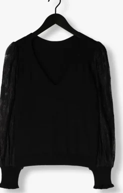 zwarte twinset milano blouses 242tt3162