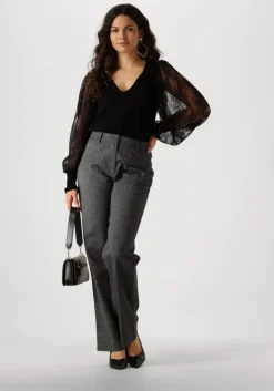 zwarte twinset milano blouses 242tt3162