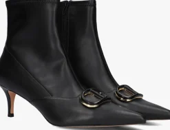 zwarte twinset milano enkellaarsjes 252tcp034