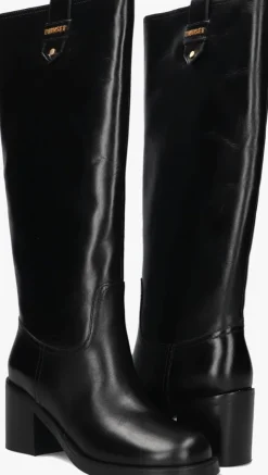 zwarte twinset milano hoge laarzen 252tcp080