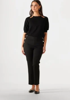 zwarte twinset milano wijde broek 251tp2137