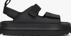 zwarte ugg platte sandalen k goldenglow