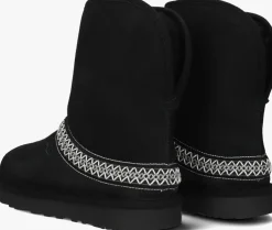 zwarte ugg vachtlaarzen classic short crescent