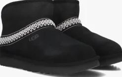 zwarte ugg vachtlaarzen classic mini crescent