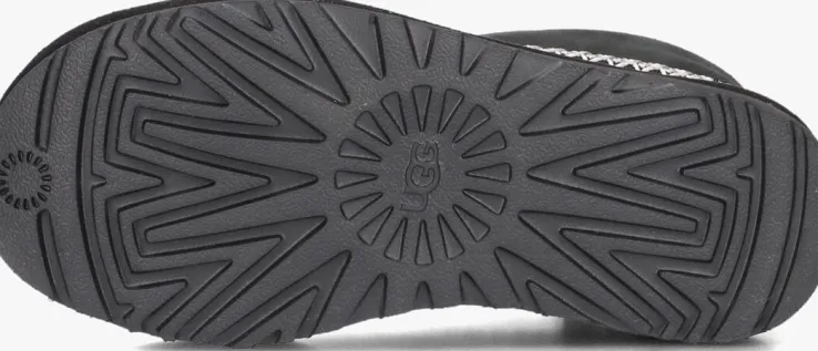 zwarte ugg vachtlaarzen classic mini crescent