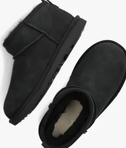 zwarte ugg vachtlaarzen classic ultra mini kids