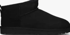 zwarte ugg vachtlaarzen m classic ultra mini