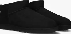 zwarte ugg vachtlaarzen m classic ultra mini