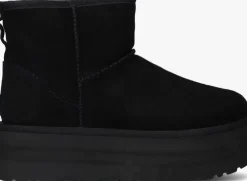 zwarte ugg vachtlaarzen w classic mini platform