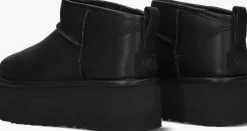 zwarte ugg vachtlaarzen w classic ultra mini platform