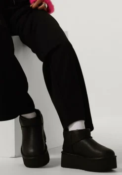 zwarte ugg vachtlaarzen w classic ultra mini platform