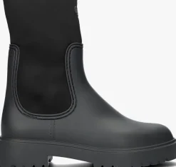 zwarte unisa enkelboots fluor