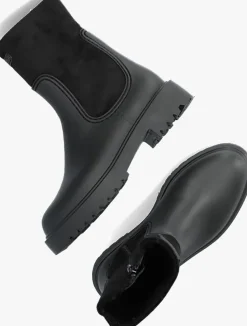 zwarte unisa enkelboots fluor