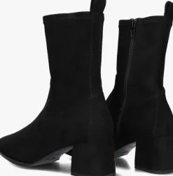 zwarte unisa enkellaarsjes langley